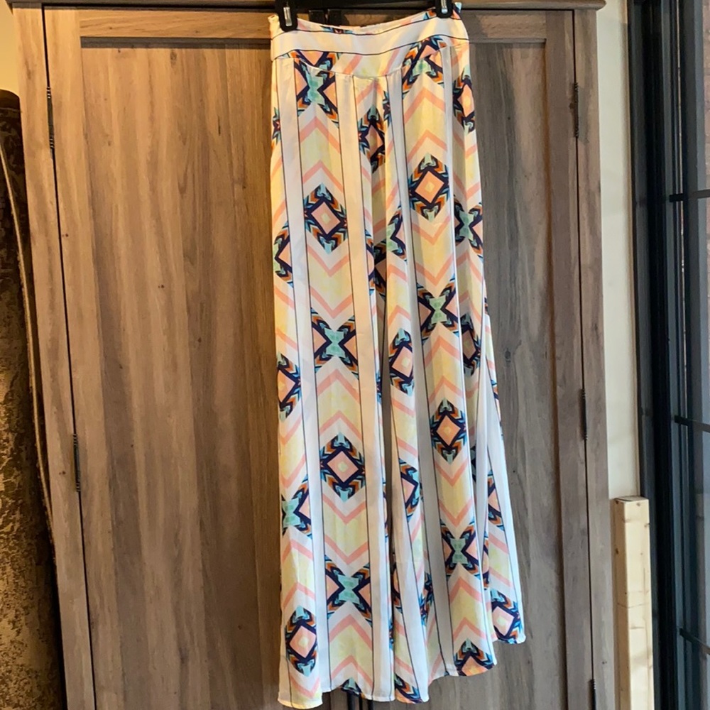Colorful spring maxi skirt